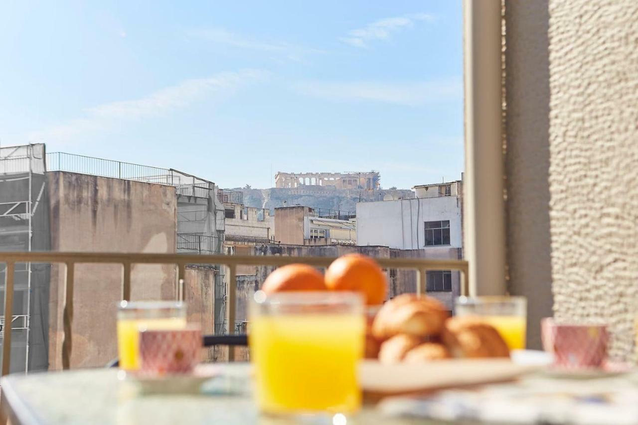 Spacious Suite W. Huge Balcony + Acropolis View Atenas Exterior foto